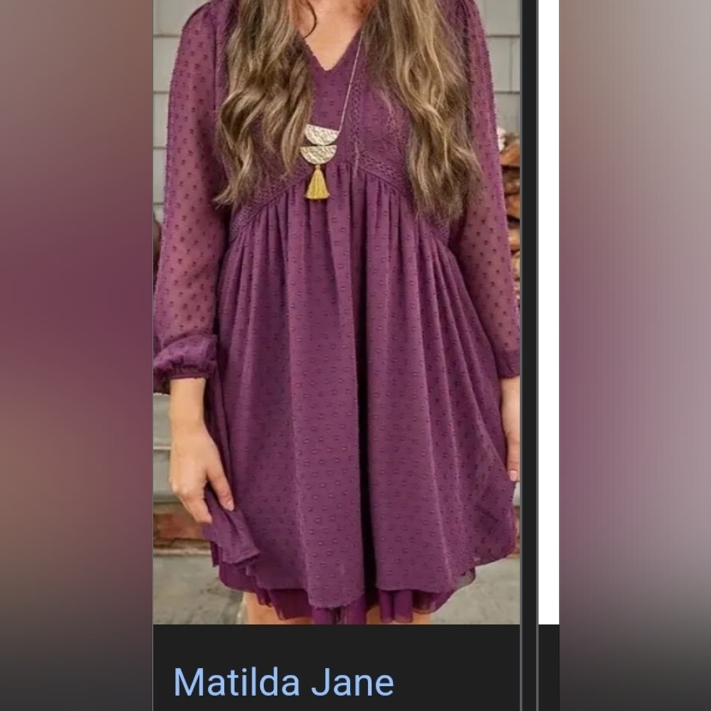 Matilda Jane Dress, XL, Deep Purple